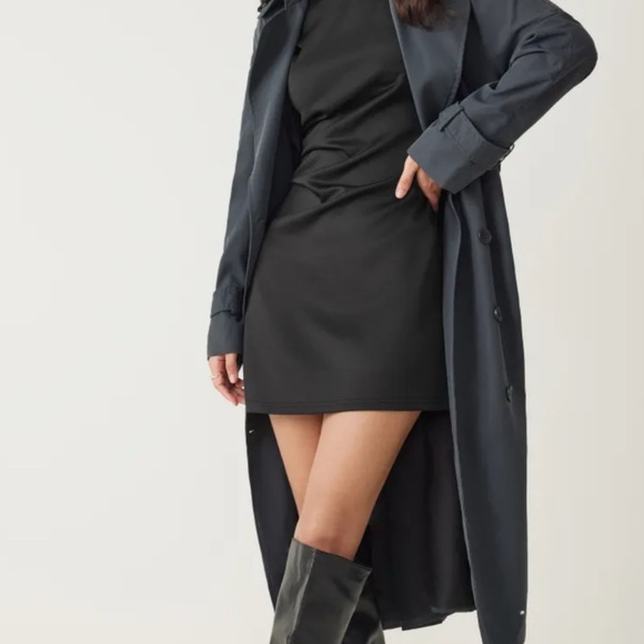 TURTLENECK SLEEVELESS RUCHED MINI DRESS - Picture 2 of 6